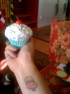 Cupcake in hand Cupcake in hand