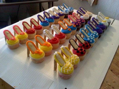 more shoe cupcakes (from facebook)